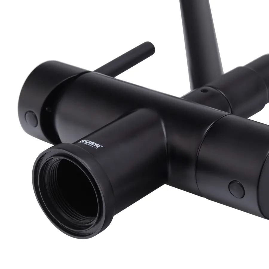 Кухонний змішувач з силік. виливом і вих. для питної води KOER KB-72006-05 (KR3380)