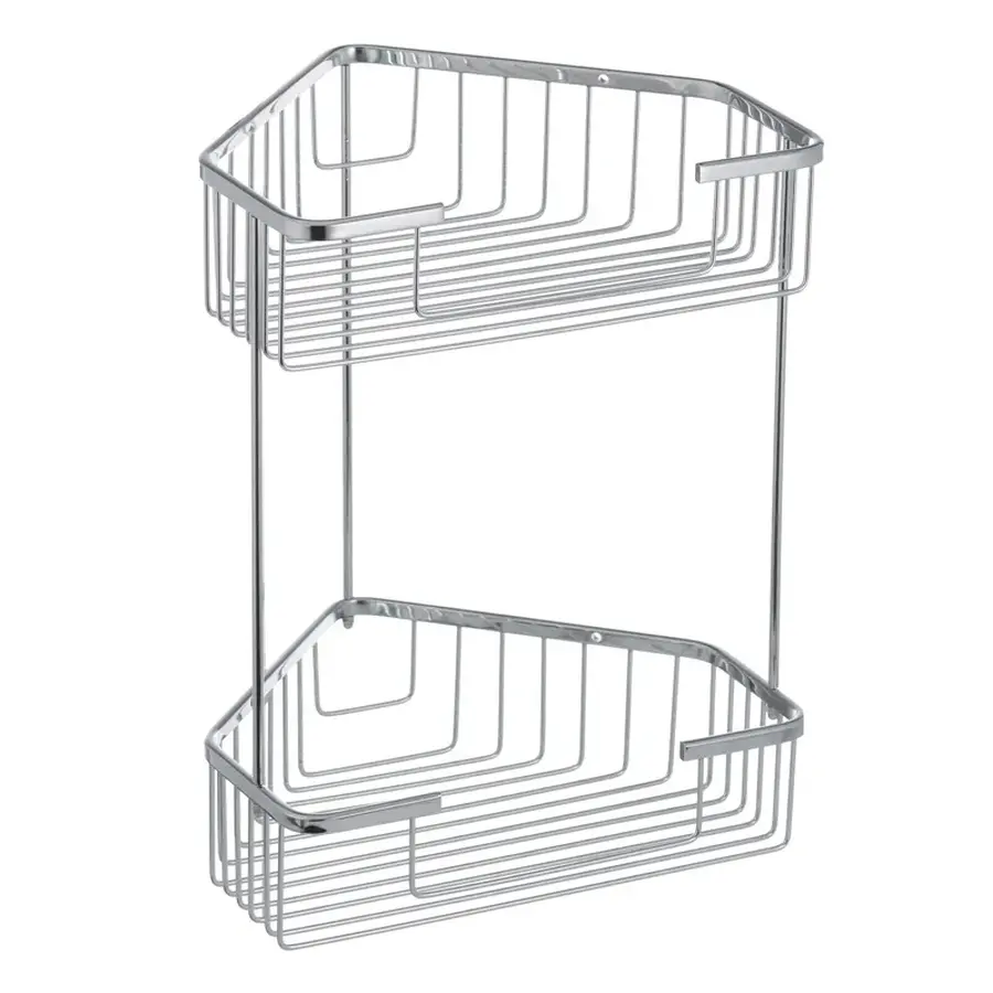Полиця-решітка кутова 2-ярусна Zerix LR335-1 (LL1452)