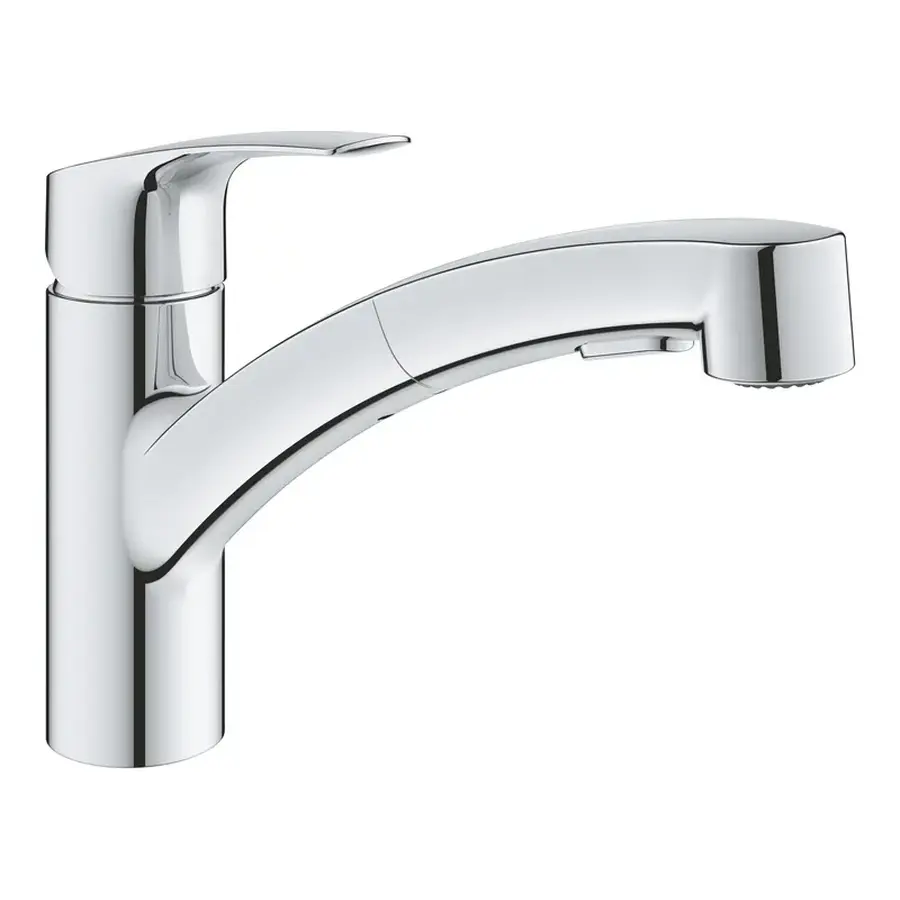 Змішувач для кухні з висувним виливом Grohe Eurosmart New (30305001)