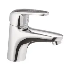 Змішувач для умивальника Haiba Magic 001 з чорною ручкою (HB0661) Змішувач для умивальника Haiba Magic 001 з чорною ручкою (HB0661)