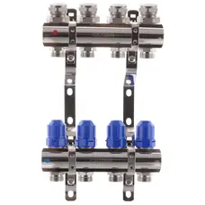 Колекторний блок з термостатіч. клапанами Koer KR.1100-04 1"x4 ways (KR2630) Колекторний блок з термостатіч. клапанами Koer KR.1100-04 1"x4 ways (KR2630)