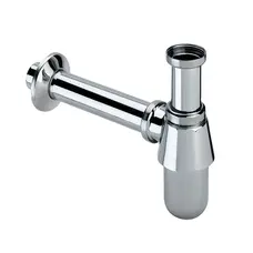 Сифон для раковини Zerix LR80 без випуску (під донний клапан) без ревізії (Колір хром) 1 1/4'' (ZX2640)