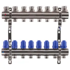 Колекторний блок з термостатіч. клапанами Koer KR.1100-08 1"x8 ways (KR2634) Колекторний блок з термостатіч. клапанами Koer KR.1100-08 1"x8 ways (KR2634)