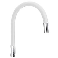 Вилив для змішувача гнучкий білий Champion (GU0016)