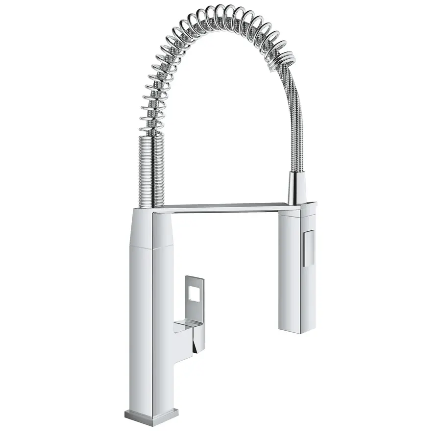 Змішувач для кухні з гнучким виливом Grohe Eurocube (31395000)