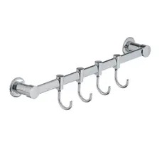 Вішалка для рушників у ванну з 4-ма рухомими гачками ZERIX LR205-4 (LL1418)