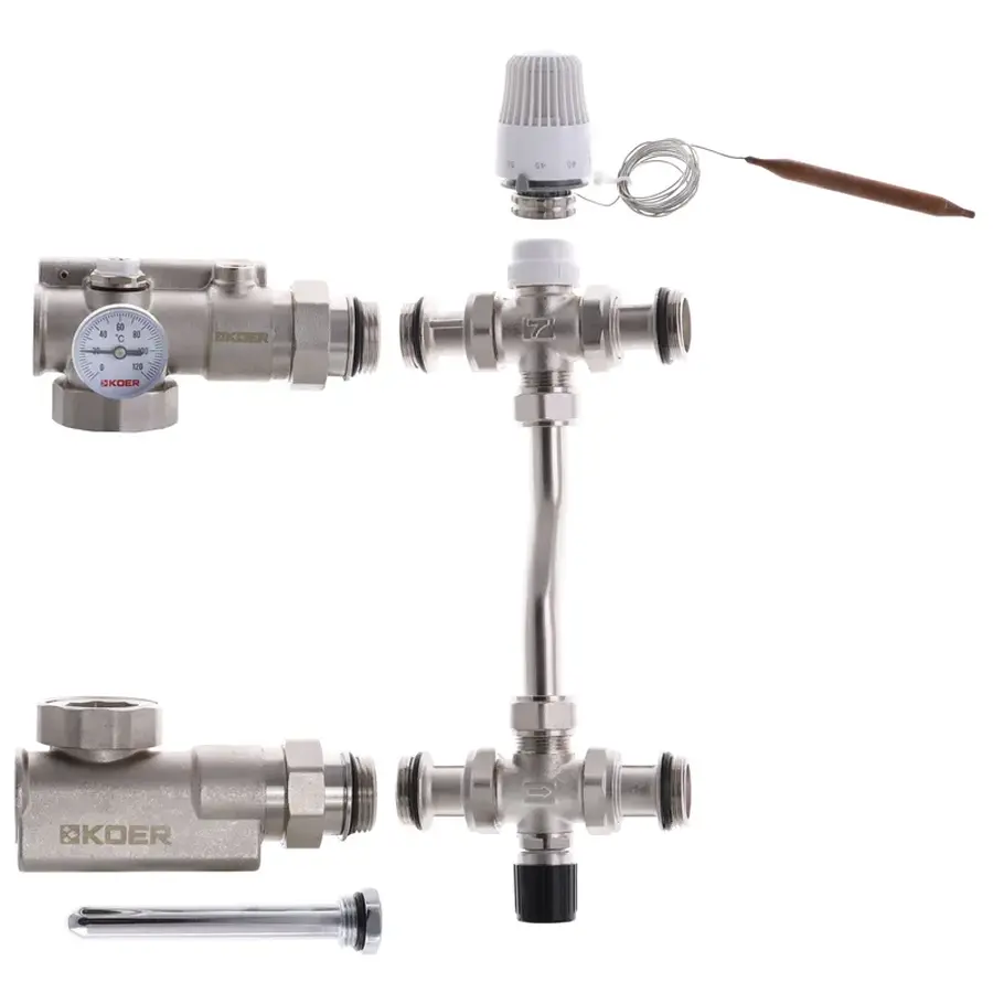 Змішувальний вузол для колекторів з з бок. підкл. Koer KR.1022S - 1" (без насоса) (KR2911)