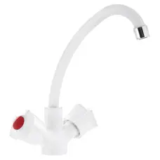 Змішувач на кухню Plamix AMA-271 Білий (без підводки) (PM0580)