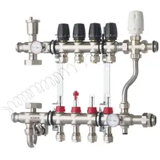 Колектор зі вбудованим змішув. вузлом KOER KR.S1013-4 1 "х4 SUS304 і євроконусами 3 / 4-16 (KR2947)