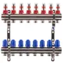 Колекторний блок з витратомірами Koer KR.1110-08 1"x8 ways (KR2645)