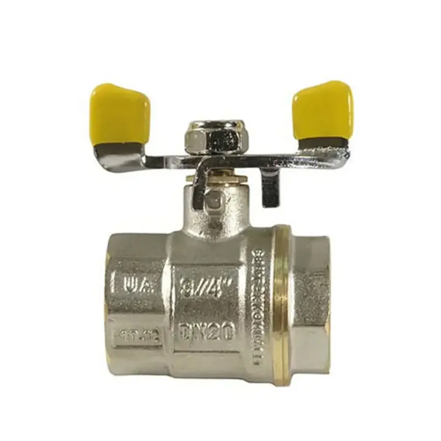 Кран кульовий СК 3/4" ГГМ YELLOW art. 602 (SK0098)