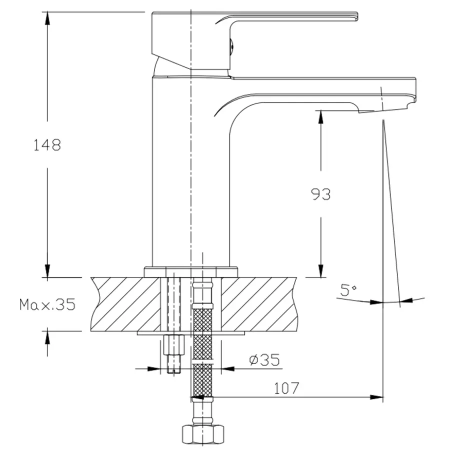 Кран для холодної води Koer KR.258 - 1/2" (KR2876)