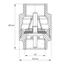 Клапан зворотний 1/2" (Koer KR.171) (KR0127)