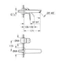 Змішувач для раковини прихованого монтажу Grohe Eurosmart New (29337003)