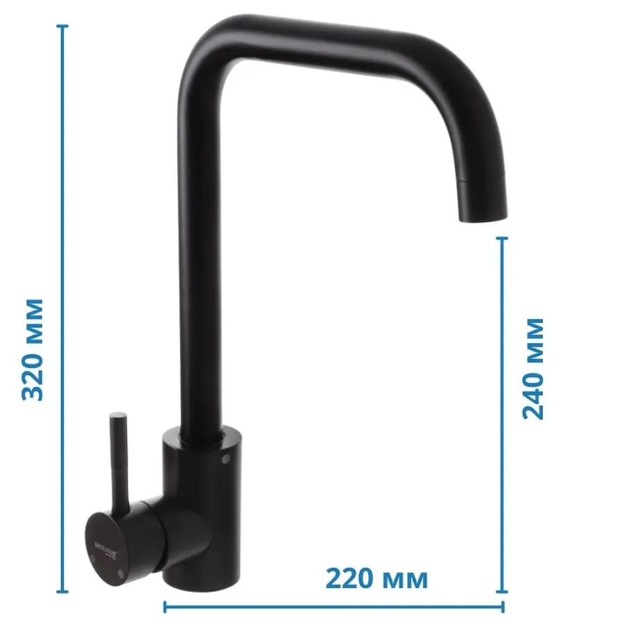 Мийка кухонна Zerix ZS-7750R-14 Чорний металік (ZX4562)