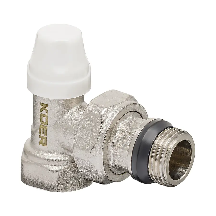 Комплект для підключення радіатора Koer SET-13 - 1/2"x1/2" (осьовий) з термоголовкою ВЗ (KR3176)