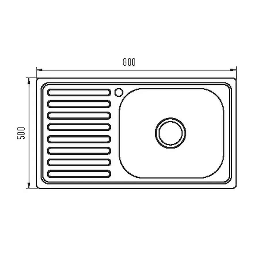 Мийка кухонна Zerix Z8050R-08-180MD (micro decor) (ZS0601)