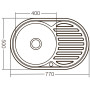 Мийка кухонна Zerix Z7750-06-180E (Satin) (ZX1594)