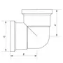 Кут 1'' ВВ (хром) Koer KF.L10F.CHR (KF0126)