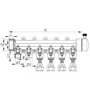 Розподільний колектор опалення 6-way з фітингом (40x20) PPR Koer K0194.PRO (KP2559)