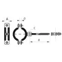 Хомут трубний оцинкований Koer KCB.20 1-1 /2" (47-51) чорний (KR2799)