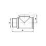 Трійник Koer KF.T06FMF.WN 1/2'' ВЗВ (без нікелю) (KR3029)