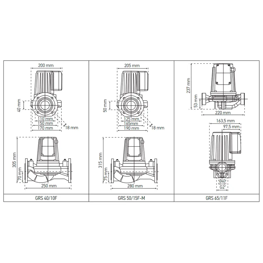 Насос циркуляційний фланц. Koer GRS 50/15F-M (KP2770)