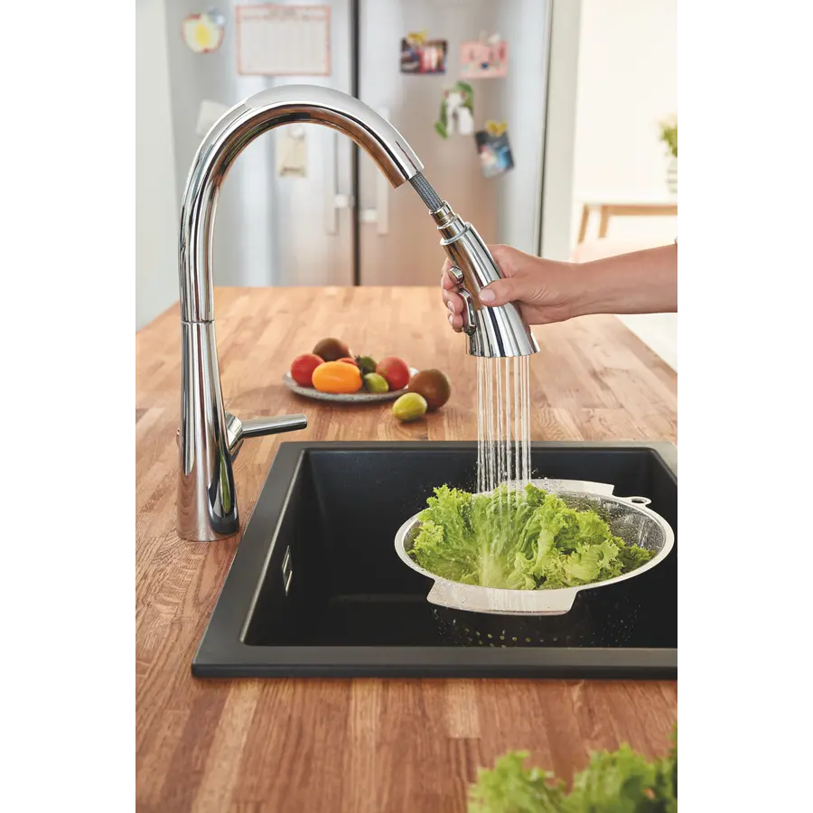 Змішувач для кухні з висувним виливом Grohe Zedra (32294002)