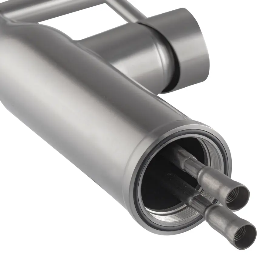 Кухонний змішувач з силіконовим виливом KOER KI-70005-02 (нерж. сталь) (KR3388)