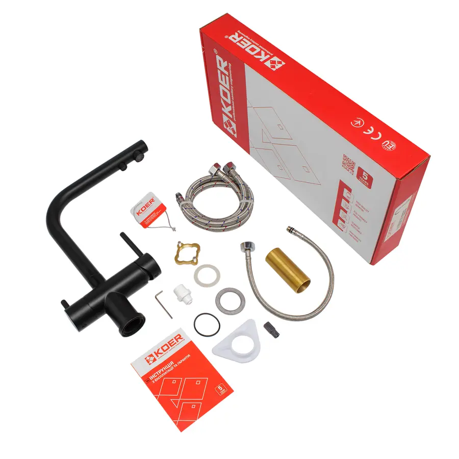 Змішувач для кухні з виходом для питної води KOER KB-72001-05 (KR3392)