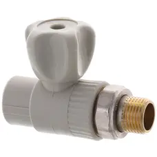 Кран радіаторний прямий Europroduct EP.0124 - 20x1/2M" (латунний куля) (EP4049)