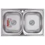 Мийка кухонна Zerix Z8050D-08-180MD Double (micro decor) (ZM0613)