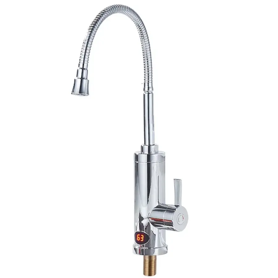 Водонагрівач 3,3 kW проточний, з індикатором температури, рефлекторний вилив ZERIX ELW14-EF (ZX4784)