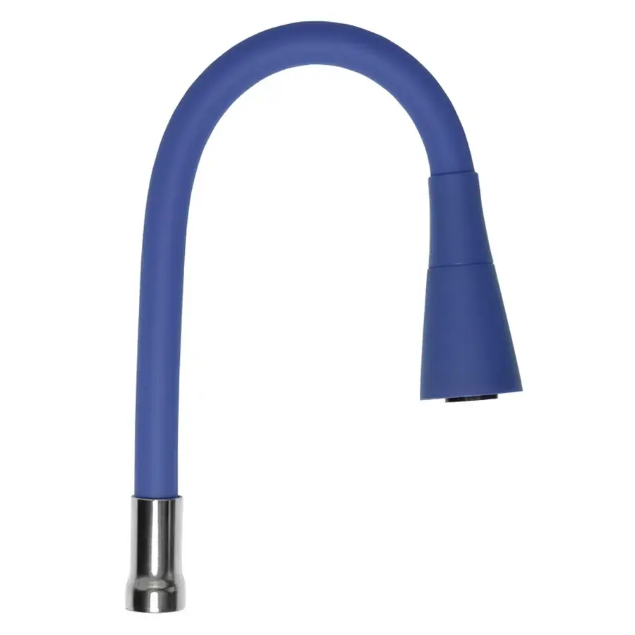 Вилив для змішувача гнучкий синій Zerix SPS-02 (ZX3044)