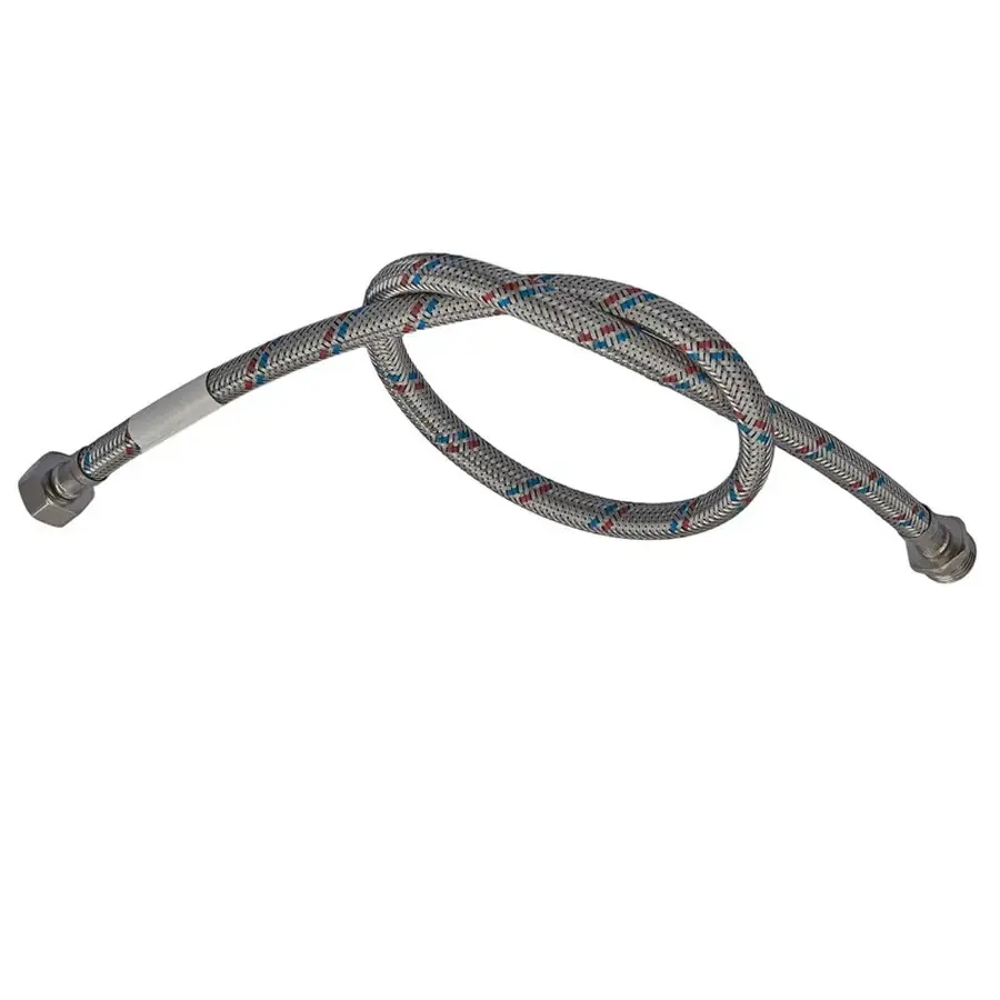 Гнучкий шланг для підключення води гайка 1/2'' - Штуцер 1/2'' (50 см) Zerix (ZX1562)