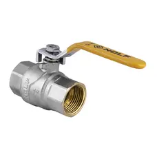 Кран кульовий Nolf NF.612 - 1" FF ГГВ YELLOW, ручка "важіль" жовта (NF2926)