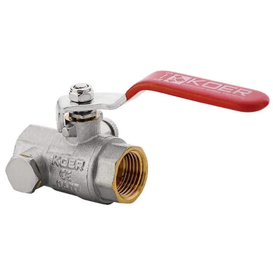 Кран кульовий з дренажем і відводом повітря 3/4" ГГР Koer KR.260 (KR0153)