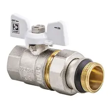 Кран з американкою 3/4" "антіпротечка"(Koer KR.227.W-Gi) білий (KR0192)