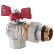 Кран з американкою 1/2" "антіпротечка"(Koer KR.228-Gi) кутовий (KR0196)