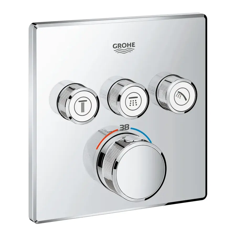 Термостат прихованого монтажу на 3 споживача Grohe Grohtherm SmartControl (29126000)