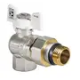 Кран з американкою 3/4" "антіпротечка"(Koer KR.228.W-Gi) кутовий білий (KR0193)