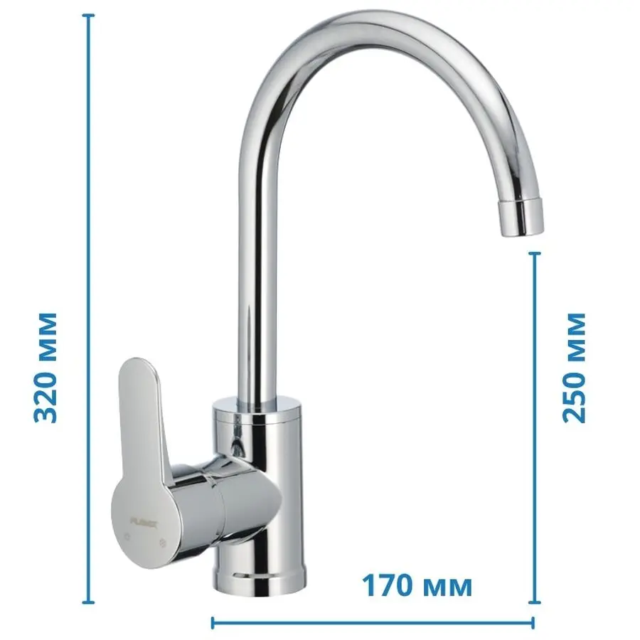 Змішувач для кухні Plamix Leon-011 (без підводки) (PM0010)