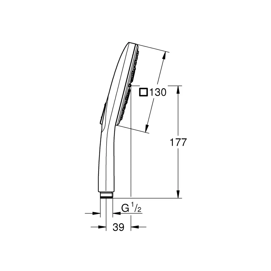 Ручний душ, 3 режими струменя Grohe Rainshower SmartActive (26550000)