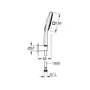 Душовий набір з тримачем, 3 режими струменя Grohe Rainshower SmartActive (26589000)