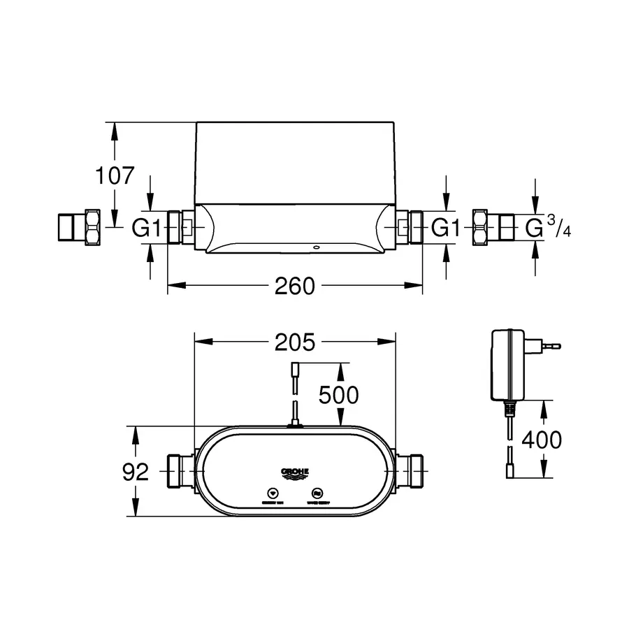 Інтелектуальний контролер води Grohe Sense Guard (22500LN0)
