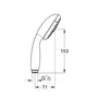 Ручний душ, 3 режими струменя Grohe New Tempesta Classic (28419002)