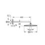 Верхній душ з настінним кронштейном Grohe Rainshower Mono (26563000)