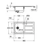 Кухонна мийка Grohe EX-2 Sink K401 (31566SD0)