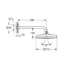 Верхній душ з настінним кронштейном Grohe New Tempesta Classic (26411000)