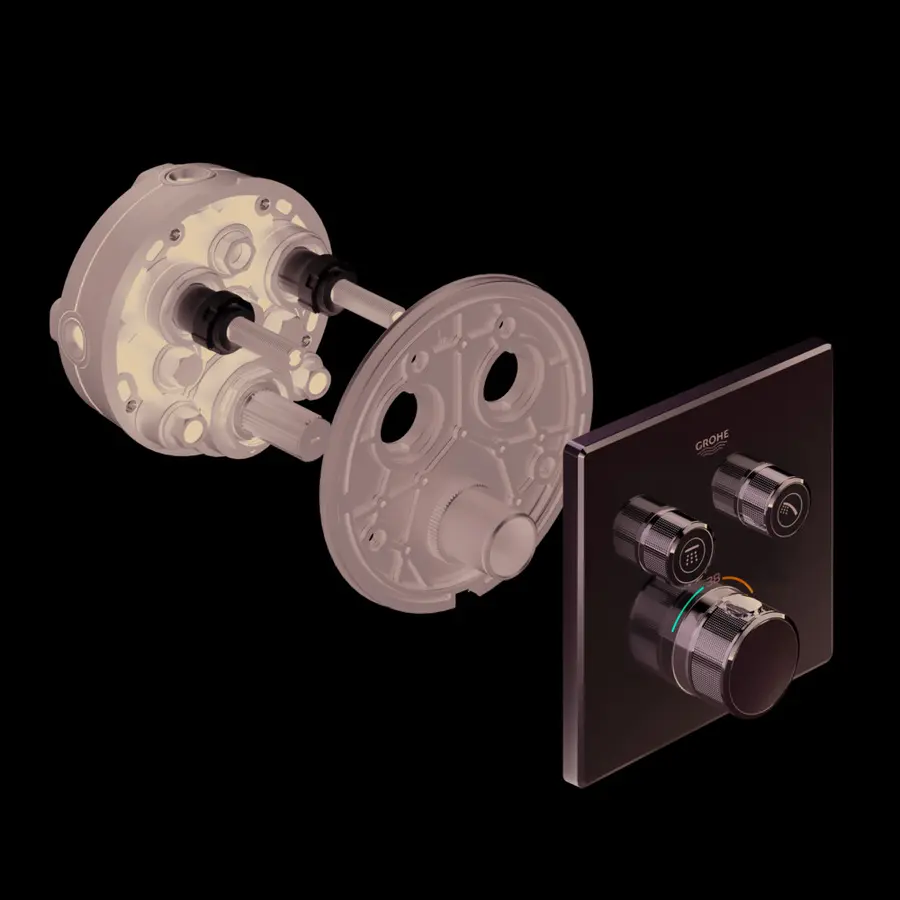 Термостат прихованого монтажу на 2 споживача Grohe Grohtherm SmartControl (29124000)